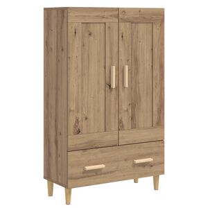 vidaXL Aparador alto Roble artisan 70 x 31 x 115 cm