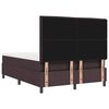 vidaXL Cama tipo Box Spring Marr&oacute;n Oscuro 140 x 190 cm tela