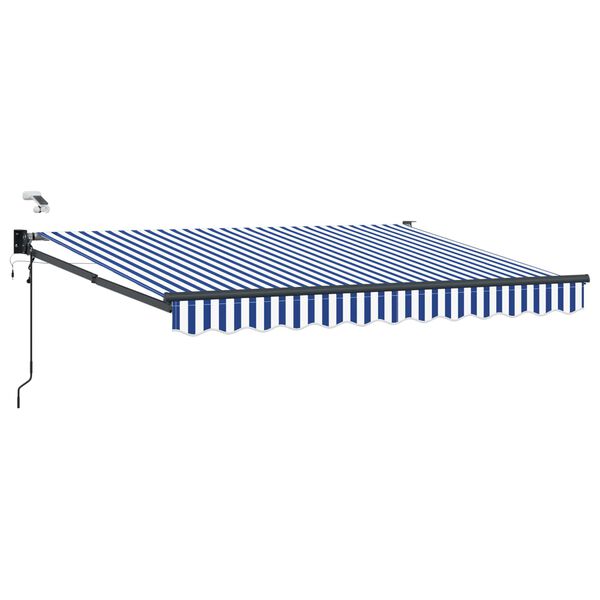 vidaXL Toldo Retr&aacute;ctil El&eacute;ctrico Azul y 2,5 x 2 m