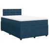 vidaXL Cama box spring con colch&oacute;n terciopelo azul 120x200 cm