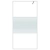 vidaXL Mampara de ducha vidrio ESG transparente blanco 100x195 cm
