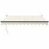 vidaXL Toldo retr&aacute;ctil aluminio y tela color crema 3x2,5 m
