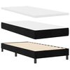 vidaXL Cama tipo Box Spring con colch&oacute;n Negro 200 x 100 cm Poli&eacute;ster