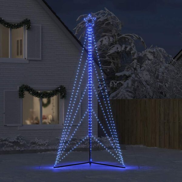 vidaXL Árbol de Navidad LED 615 LEDs azul 404,5 cm