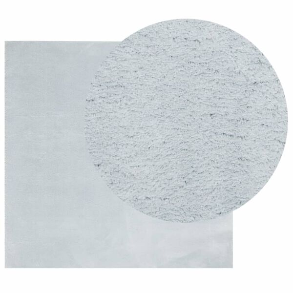 vidaXL Alfombra de pelo corto suave lavable HUARTE azul 240x240 cm