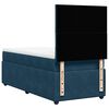 vidaXL Cama box spring con colch&oacute;n terciopelo azul oscuro 90x190 cm