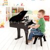 Piano negro de juguete modelo Grand, marca Hape E0320