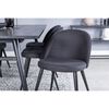 Venture Home Sillas de comedor 2 uds Velvet poli&eacute;ster negro