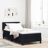 vidaXL Cama tipo Box Spring con cabecera Manual Negro 200 x 80 cm tela