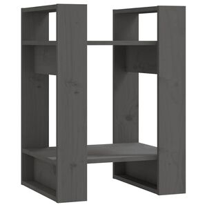 vidaXL Estanter&iacute;a/divisor de espacios madera pino gris 41x35x57 cm