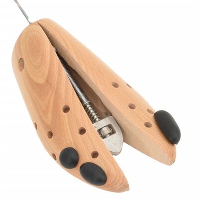 vidaXL Ensanchador para zapatos madera maciza de haya EU 39-41