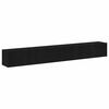 vidaXL Conjunto de mueble de TV 3 pcs Roble Negro 80 x 30 x 30 cm