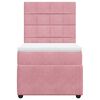 vidaXL Cama box spring con colch&oacute;n terciopelo rosa 80x200 cm