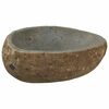 vidaXL Fregadero de Piedra R&iacute;o Gris Claro (30-37) x (25-30) x 12 cm