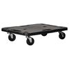 vidaXL Carrito de transporte PP negro 58x38x12 cm