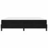 vidaXL Cama tipo Box Spring con colch&oacute;n Negro 180 x 210 cm tela