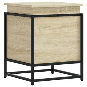 vidaXL Caja de almacenaje con tapa madera roble Sonoma 40x40x51,5 cm