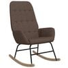 vidaXL Silla mecedora de tela gris taupe