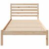 vidaXL Estructura de cama Marrón 90 x 210 cm Madera de pino macizo