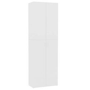 vidaXL Armario de oficina de madera contrachapada blanco 60x32x190 cm