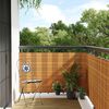 vidaXL Toldo para balc&oacute;n rat&aacute;n sint&eacute;tico marr&oacute;n claro 600x80 cm