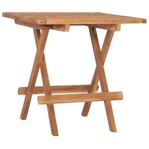 vidaXL Mesa plegable de jard&iacute;n madera maciza de teca 50x50x50 cm