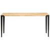 vidaXL Mesa de comedor de madera maciza de mango 160x80x76 cm