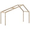 vidaXL Techo de cama infantil madera maciza pino 213x85,5x144,5 cm