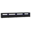 vidaXL Mueble de TV con luces LED Negro 270x35x40 cm