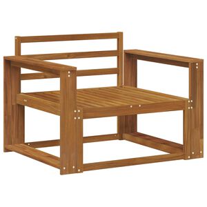 vidaXL Sof&aacute; intermedio de exterior Madera de Acacia S&oacute;lida Natural