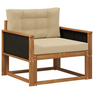 vidaXL Sof&aacute; intermedio de exterior Natural