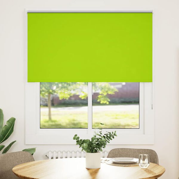 vidaXL Estor Enrollable Opaco hojas verde 120x150cm Tela Ancho 116,6cm