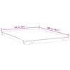 vidaXL Protector de colch&oacute;n impermeable blanco 160x200 cm