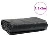 vidaXL Lona negra 1,5x2 m 650 g/m&sup2;