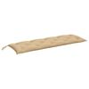 vidaXL Coj&iacute;n para banco de jard&iacute;n tela beige melange 150x50x7 cm