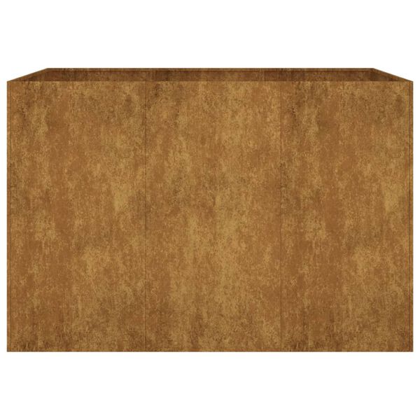 vidaXL Jardinera acero corten 120x80x80 cm