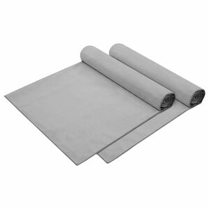 vidaXL Toallas de Reposera 2 pcs Gris oscuro 210 x 75 cm