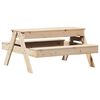 vidaXL Mesa de p&iacute;cnic con arenero para ni&ntilde;os madera maciza de pino