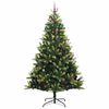 vidaXL &Aacute;rbol de Navidad Artificial Plegable 300 LEDs Verde 240 cm