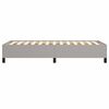 vidaXL Estructura de cama sin colch&oacute;n tela gris claro 80x200 cm
