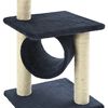 vidaXL Rascador para gatos con poste de sisal 65 cm azul oscuro