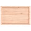 vidaXL Tablero de mesa madera maciza roble sin tratar 80x50x(2-4) cm