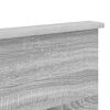 vidaXL Cabecero con cabecera Gris Sonoma 200 cm Madera contrachapada