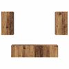 vidaXL Conjunto de mueble de TV 4 pcs Madera envejecida