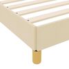 vidaXL Cama tipo Box Spring con colch&oacute;n Crema 200 x 200 cm tela