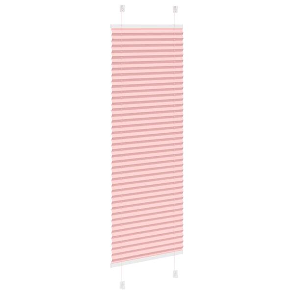 vidaXL Estor Plisado rosa 50x100 cm Tela Ancho 49,4 cm Poli&eacute;ster