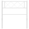 vidaXL Cabecero de repuesto de metal blanco 90 cm