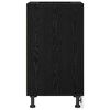 vidaXL Gabinete Base de Cocina Roble negro 40 x 44,5 x 81,5 cm