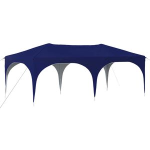 vidaXL Carpa Plegable para Fiestas 575 x 288 x 245 cm Azul Tela Oxford