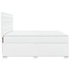 vidaXL Cama box spring con colch&oacute;n cuero sint&eacute;tico blanco 180x200 cm